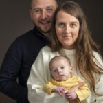 Chris Lauren Reggie, baby, new born, studio, family, mum, dad, portrait