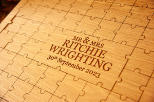 bride, groom, name, mr & mrs, jigsaw puzzle, date