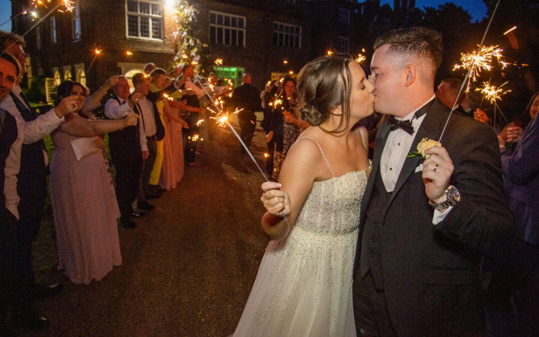 Joe and Katie’s dream wedding at Rothamsted Manor started off by a big surprise!
