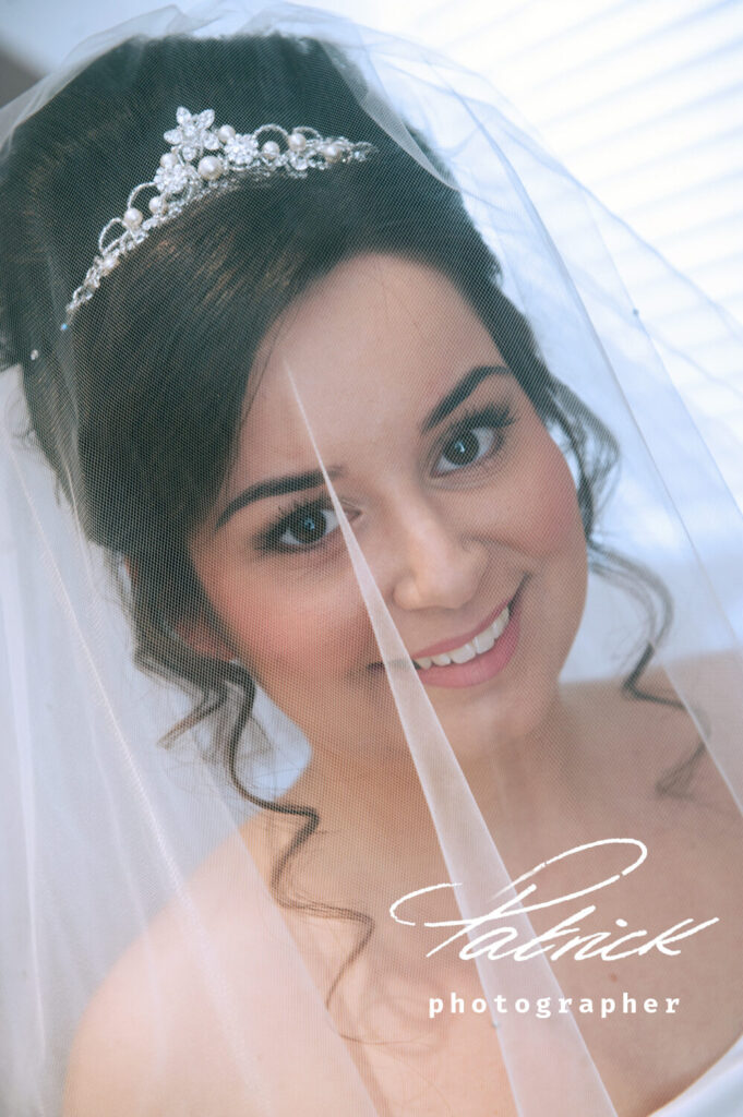 bride under veil
